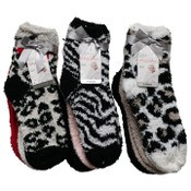 Wholesale - 3pk LADIES COZY CREW SOCKS 9-11 SIZE, UPC: 194587077019